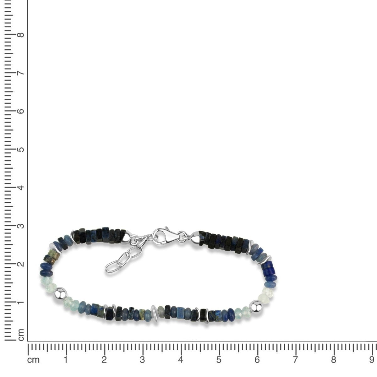 Armband 925 Sterling Silber rhodiniert Echtstein - Avrum