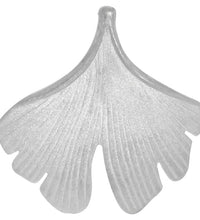 Anhänger 925 Sterling Silber rhodiniert matt Gingko - Avrum