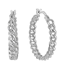 Creolen 925 Sterling Silber rhodiniert - Avrum