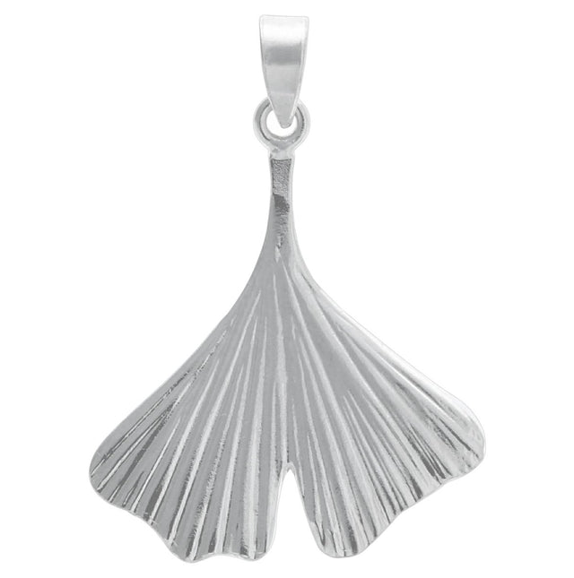 Anhänger 925 Sterling Silber rhodiniert Gingko - Avrum