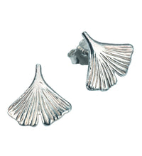 Ohrstecker 925 Sterling Silber rhodiniert Gingko - Avrum