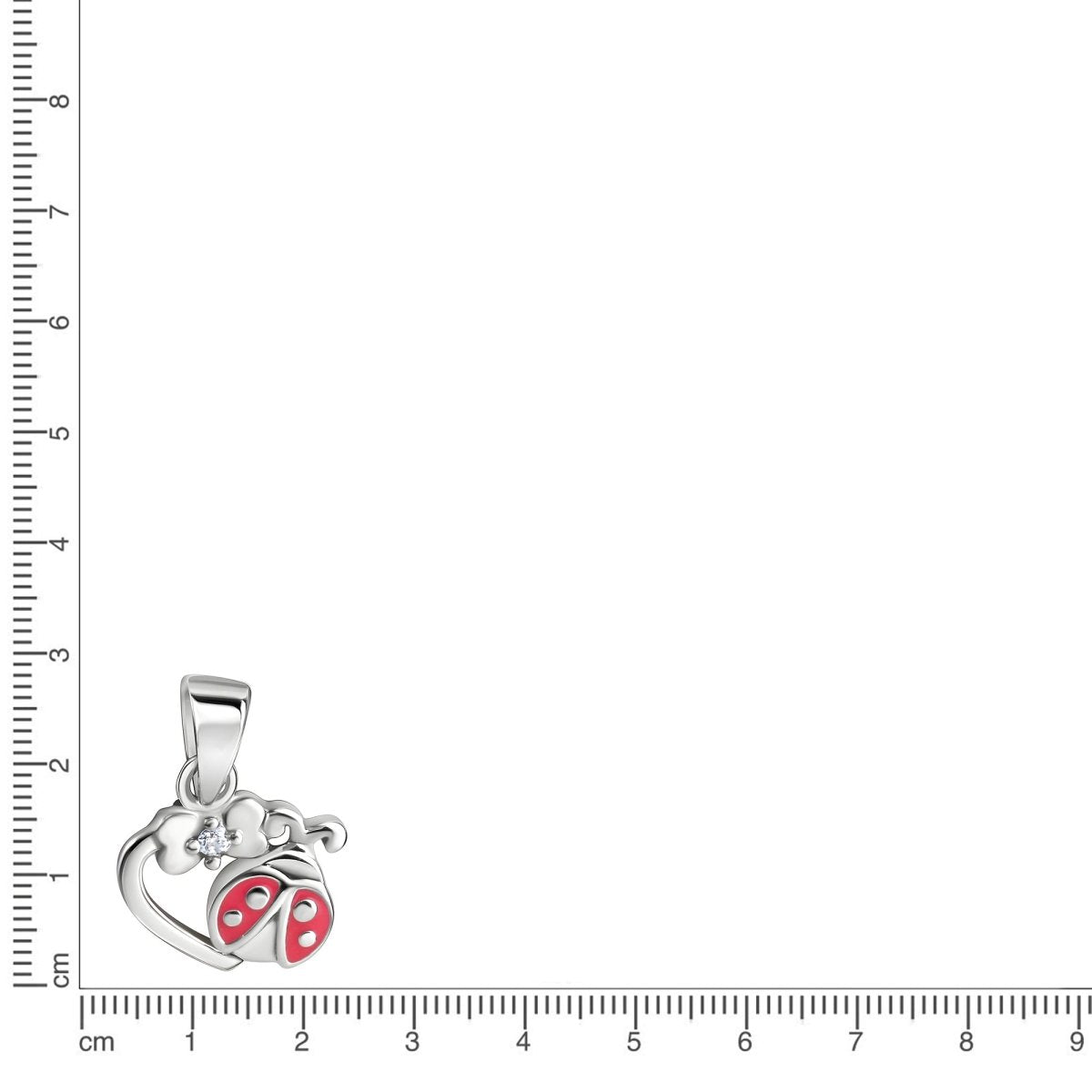 Anhänger 925 Sterling Silber rhodiniert Marienkäfer - Avrum