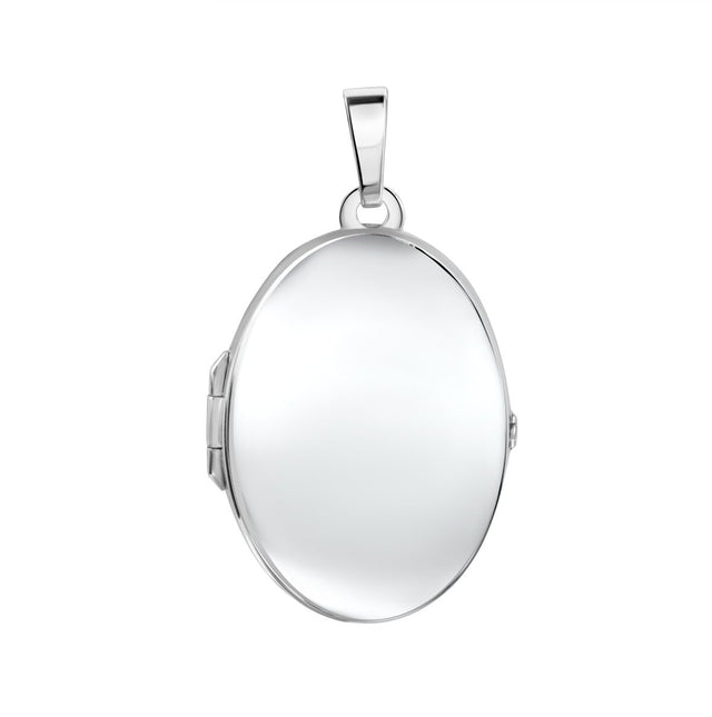 Anhänger 925 Sterling Silber rhodiniert oval - Avrum