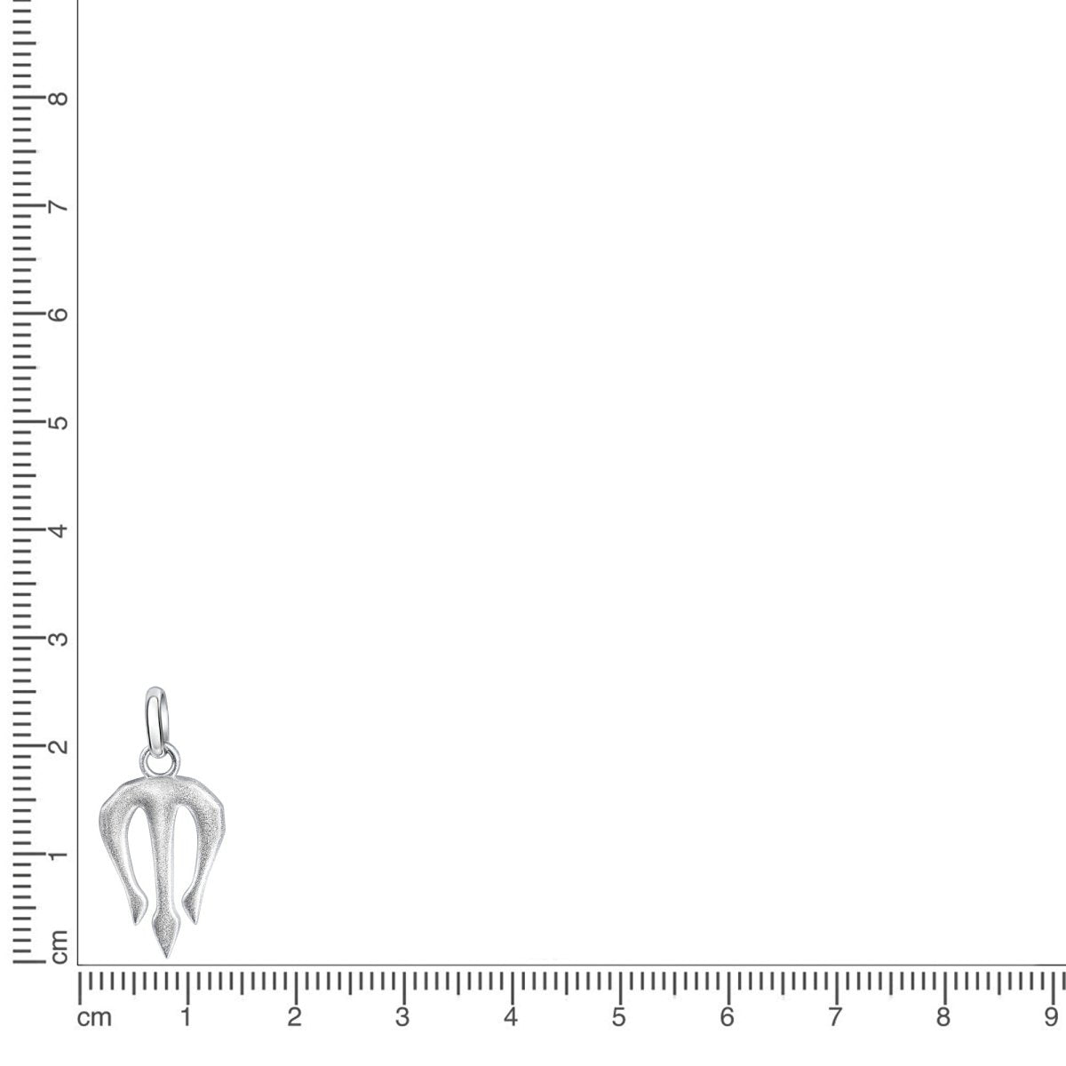 Anhänger 925 Sterling Silber rhodiniert Dreizack - Avrum