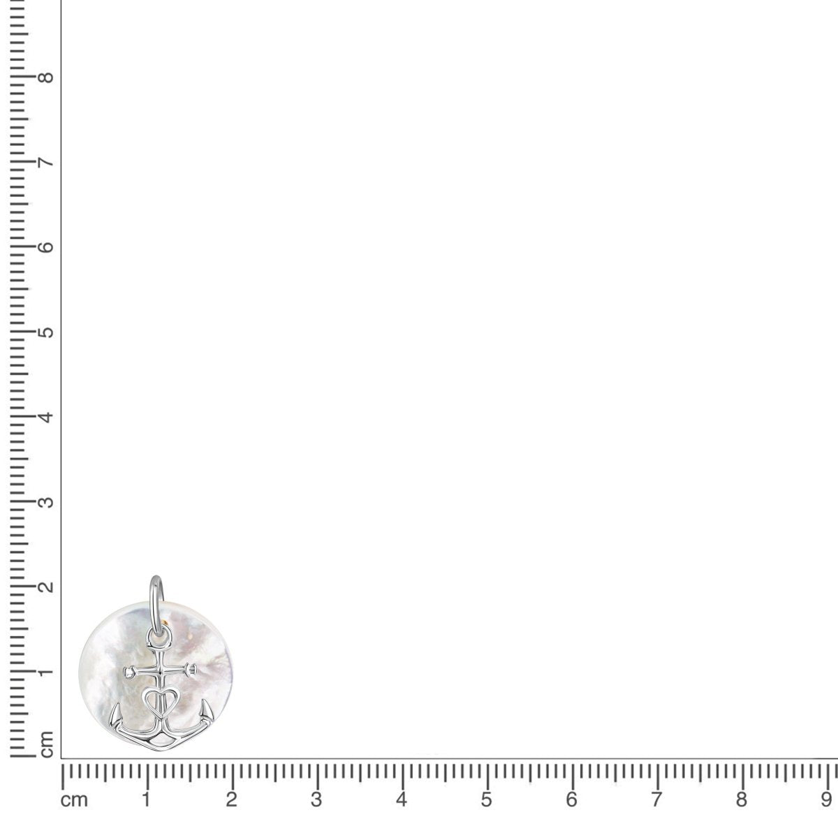 Anhänger 925 Sterling Silber rhodiniert Perlmutt - Avrum