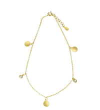 Fusskette 925 Sterling Silber vergoldet Zirkonia - Avrum