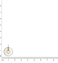 Anhänger 925 Sterling Silber rhodiniert und vergoldet Herz - Avrum