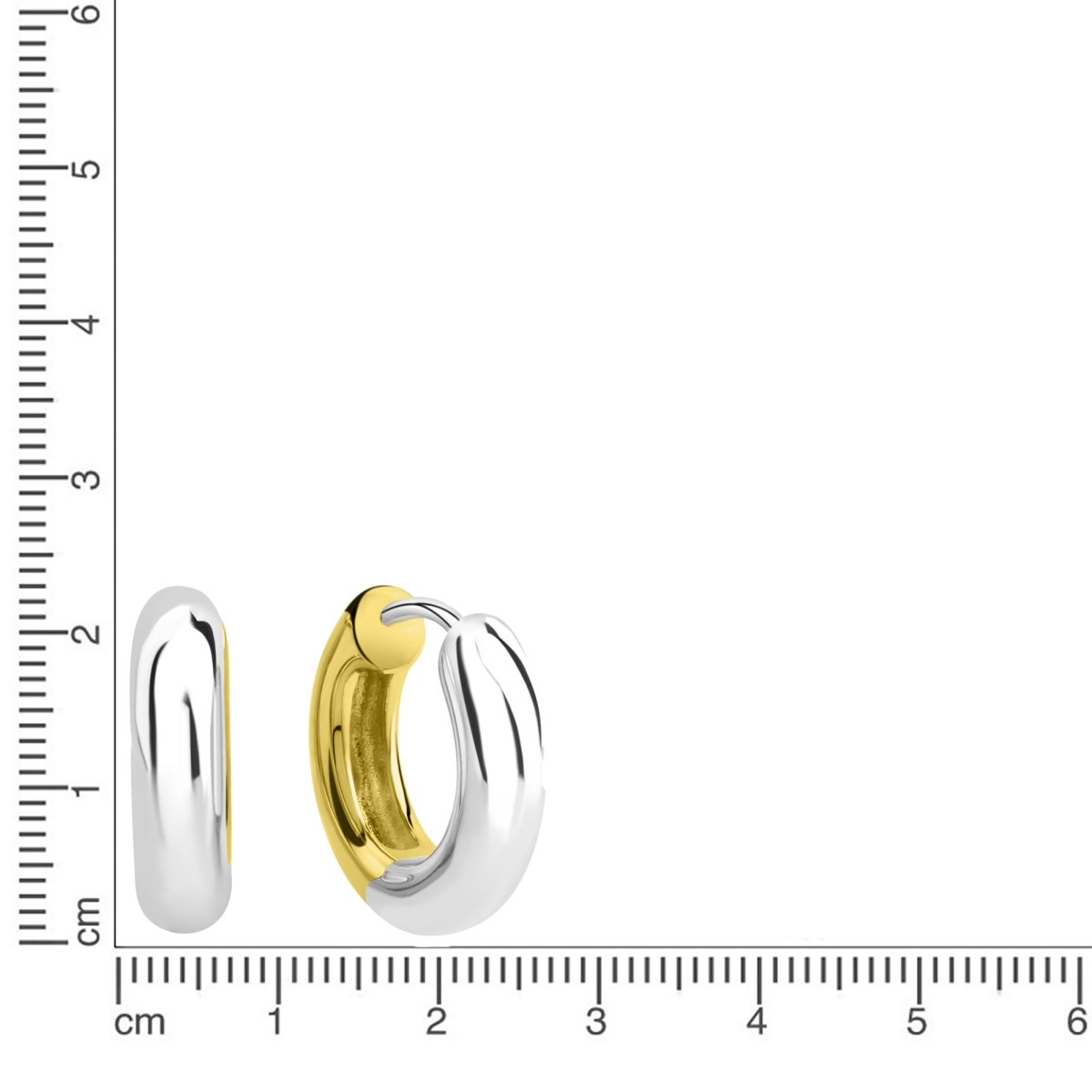 Creolen 925 Silber rhodiniet - Avrum