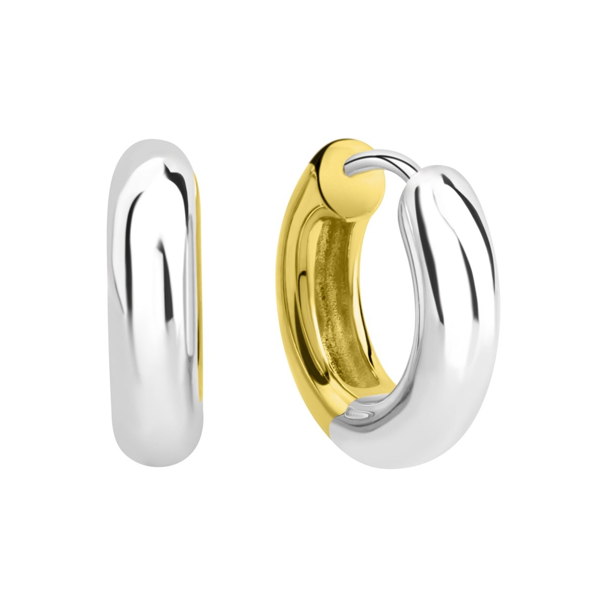 Creolen 925 Silber rhodiniet - Avrum