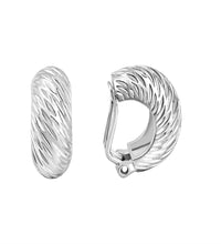Ohrclip 925 Sterling Silber rhodiniert glanz - Avrum