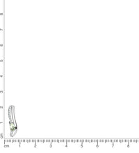 Anhänger 925 Sterling Silber rhodiniert Zirkonia/Glas mint - AvrumAnhänger