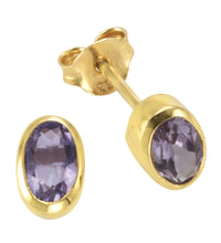 Ohrstecker 333 Gelbgold mit Amethyst - Avrum