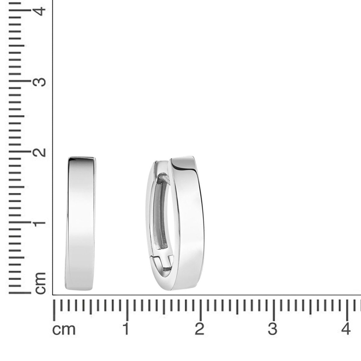Creolen 925 Sterling Silber rhodiniert - Avrum