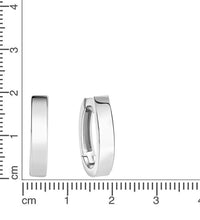 Creolen 925 Sterling Silber rhodiniert - Avrum