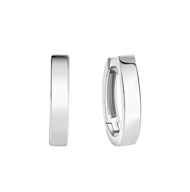 Creolen 925 Sterling Silber rhodiniert - Avrum