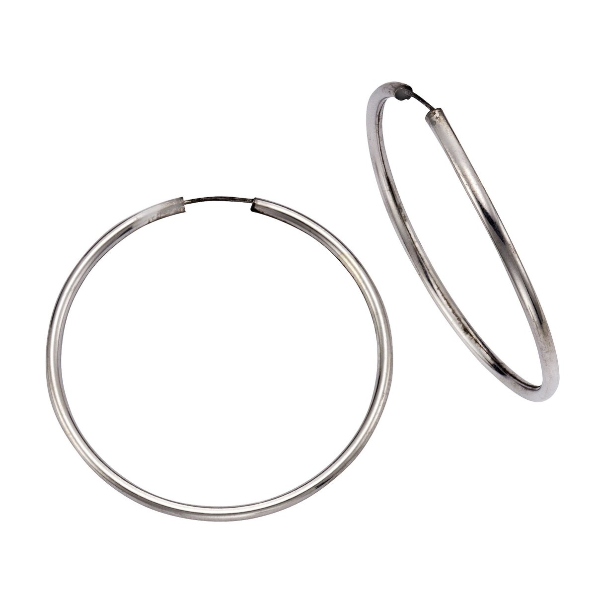 Creolen 925 Silber rhodiniert 4,0cm - Avrum