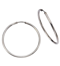 Creolen 925 Silber rhodiniert 4,0cm - Avrum