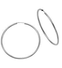 Creolen 925 Silber rhodiniert 5,0cm - Avrum