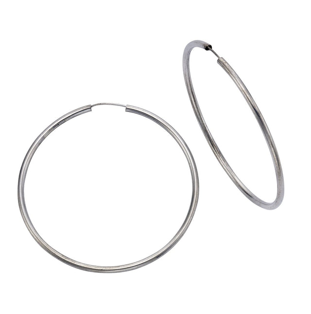 Creolen 925 Silber rhodiniert 5,0cm - Avrum