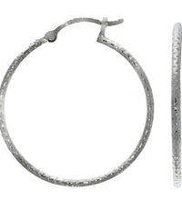 Creolen 925 Silber rhodiniert 3,0cm - Avrum