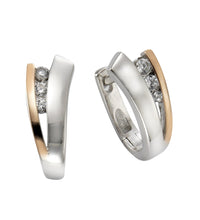 Creolen 925 Sterling Silber rosč Zirkonia - Avrum