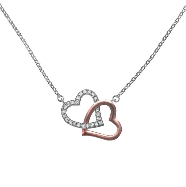 Collier 925 Silber Herz Zirkonia - Avrum