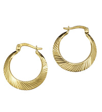 Creolen 333 Gold diamantiert 20mm - Avrum