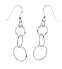 Ohrhaken 925 Silber Ringe rhodiniert - Avrum