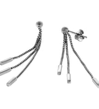 Ohrhänger 925 Silber 3 - reihig - Avrum