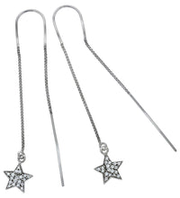 Durchzieh - Ohrringe 925 Sterling Silber Sterne - Avrum