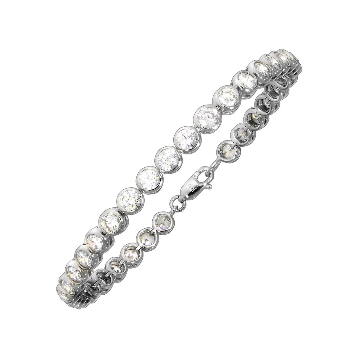 Armband Silber 925 rhodiniert 34x Zirkonia - Avrum