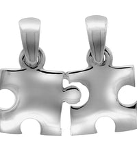 Anhänger 925 Sterling Silber rhodiniert 2tlg. Puzzle - Avrum