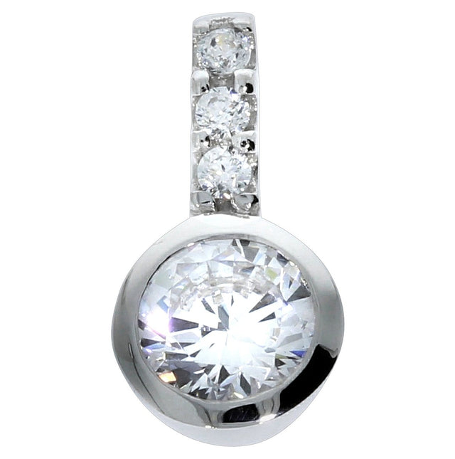 Anhänger Silber 925 rhodiniert Zirkonia - Avrum