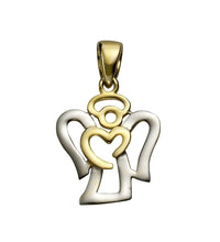 Anhänger 333 Gold zweifarbig Motiv Engel - Avrum