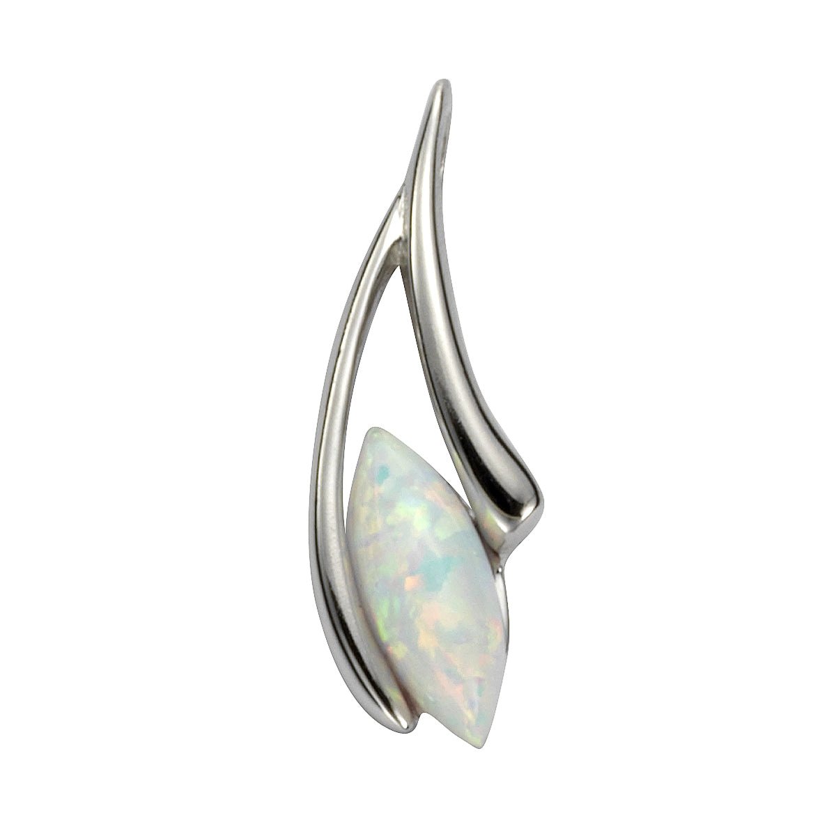 Anhänger 925 Sterling Silber rhodiniert Opal - Avrum