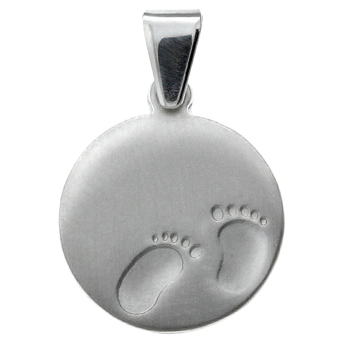 Anhänger 925 Silber rhodniert Fußabdrücke - Avrum