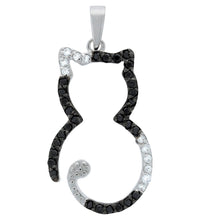 Anhänger 925 Sterling Silber Zirkonia Katze - Avrum