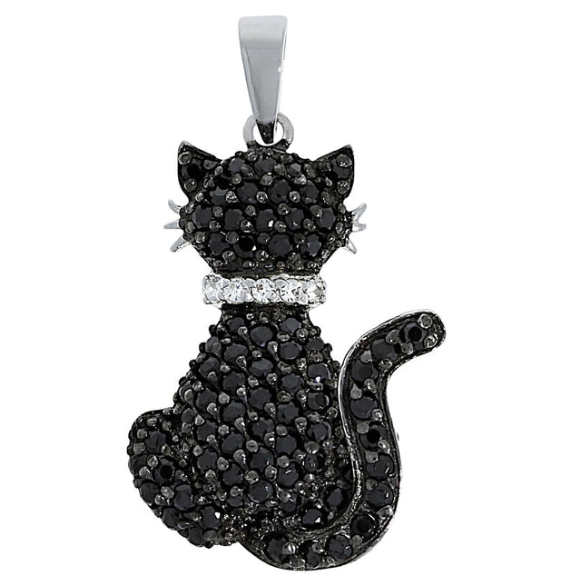 Anhänger 925 Sterling Silber Motiv Katze - Avrum