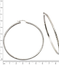 Creolen 925 Silber rhodiniert 6,0cm - Avrum