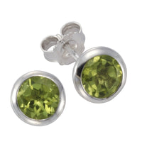 Ohrringe Silber 925 rhodiniert mit Topas dunkelblau (beh.) - Avrum