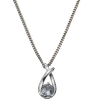 Anhänger+Kette 925 Sterling Silber Blautopas - Avrum