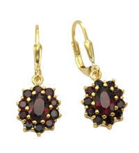 Ohrhänger 925 Sterling Silber Granat - Avrum