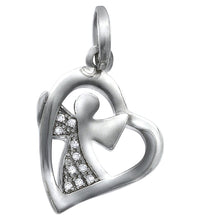 Anhänger 925 Silber rhodiniert Engel - Avrum