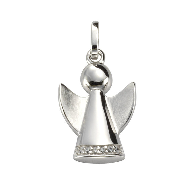 Anhänger 925 Silber Engel Zirkonia weiß - Avrum