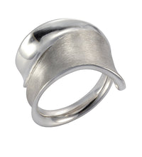 Ring 925 Silber rhodiniert glanz matt - Avrum