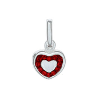 Anhänger 925 Sterling Silber Herz Kristalle - Avrum