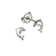Ohrstecker 925 Sterling Silber rhod. Delfin