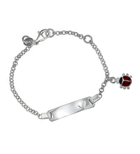 Armband 925 Silber Gravur Marienkäfer - Avrum