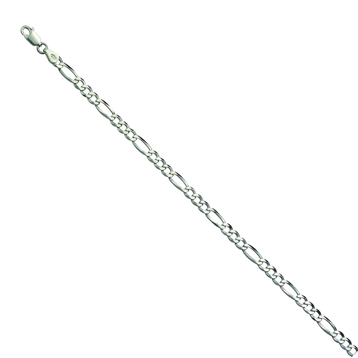 Armband 925 Sterling Silber rhod. Figaroarmband - Avrum