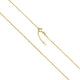 Collier 333 Gold Ankerkette diamantiert